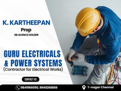 Guru Electricals & Power System - Contractor for Electrical Works in Chennai