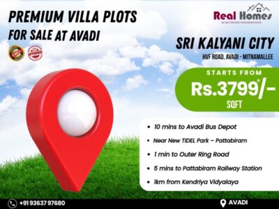 Real Homes - Residential Plots Near Avadi, Chennai