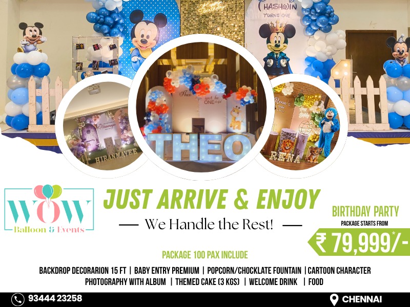 WOW Balloon & Events – Full Event Management Services in Chennai