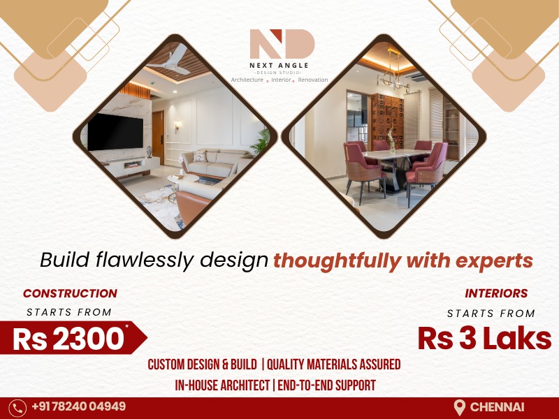 Next Angle Design Studio - Designing Signature Living Spaces in Chennai
