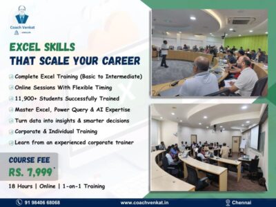 Coach Venkat – Advanced Excel Learning Hub in Chennai